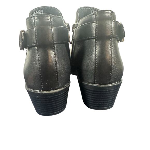 Vionic Millie Black Leather Ankle Boots Size 7.5 Orthotic Comfort Zip Booties - Picture 4 of 10
